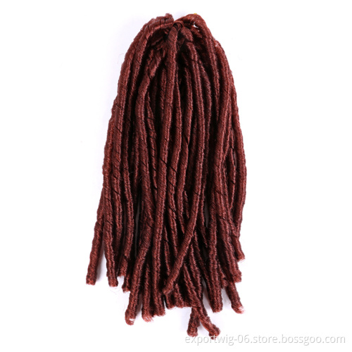 14 inch Soft Dreadlock Crochet Braids Faux Locs Synthetic Braiding Hair Extensions Dread Afro Hair for Women